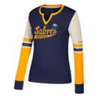 Women's Ccm Buffalo Sabres Notch-neck Tee, Size: Small, Blue (navy)