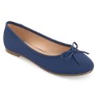 Journee Collection Conlin Women's Ballet Flats, Size: Medium (8), Blue (navy)