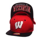 Youth Zephyr Wisconsin Badgers Undercard Snapback Cap, Boy's, Red