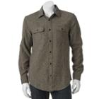 Men's Sonoma Goods For Life&trade; Donegal Modern-fit Button-down Shirt, Size: Medium, Dark Brown
