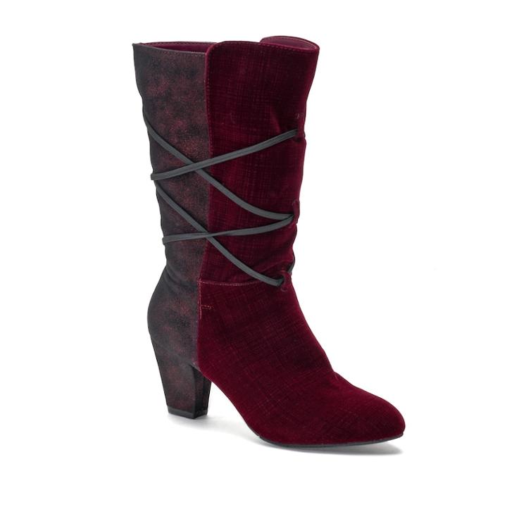 New York Transit Coming Hit Women's High Heel Boots, Size: Medium (11), Purple