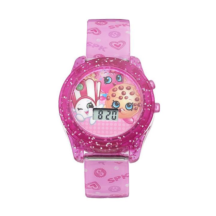 Shopkins Kids' Digital Light-up Watch, Girl's, Size: Medium, Pink
