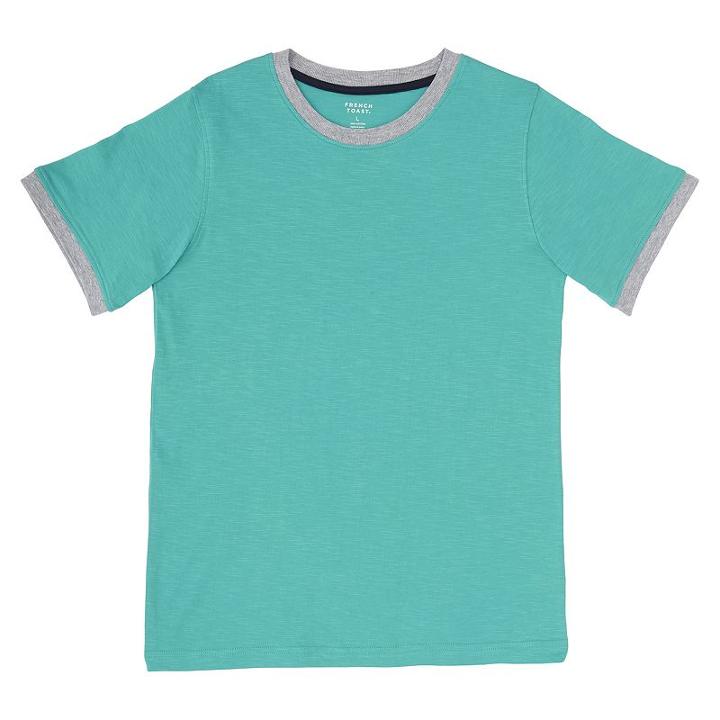 Boys 8-20 French Toast Ringer Tee, Boy's, Size: Large, Turquoise/blue (turq/aqua)