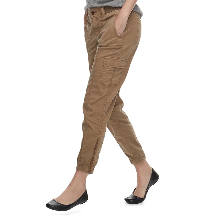 Women's Sonoma Goods For Life&trade; Convertible Joggers, Size: 10, Med Brown