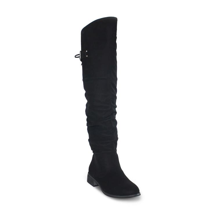 Olivia Miller Claremont Women's Over-the-knee Slouch Boots, Size: 6, Black