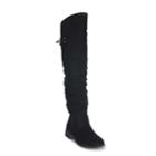 Olivia Miller Claremont Women's Over-the-knee Slouch Boots, Size: 6, Black