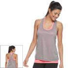 Women's Tek Gear&reg; Seamless Mesh Overlay 2-in-1 Tank, Size: Medium, Brt Pink