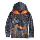 Boys 4-7x Star Wars Bb-8 Abstract Mesh Hoodie, Size: 7x, Dark Grey