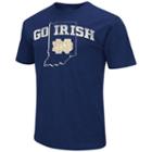 Men's Campus Heritage Notre Dame Fighting Irish State Tee, Size: Medium, Blue (navy)