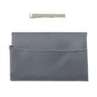 Men's Nick Dunn Pocket Square & Tie Bar Set, Grey