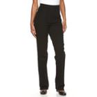 Women's Croft & Barrow&reg; Straight-leg Pull-on Jeans, Size: Large, Black
