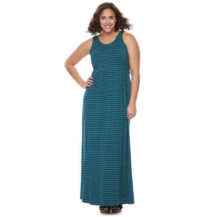 Juniors' Plus Size So&reg; Crossback Maxi Dress, Girl's, Size: 2xl, Blue