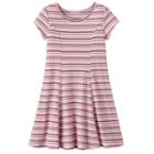 Girls 4-10 Jumping Beans&reg; Striped Ribbed Princess Seam Dress, Girl's, Size: 10, Med Pink