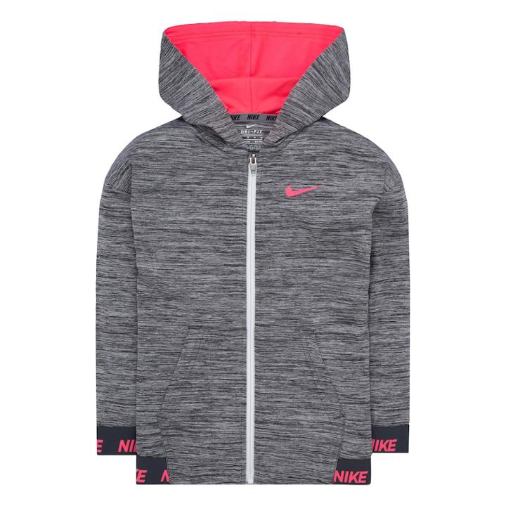 Girls 4-6x Nike Dri-fit Space-dyed Hoodie, Size: 5, Grey Other