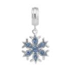 Disney Frozen Crystal Sterling Silver Snowflake Charm, Women's, Blue