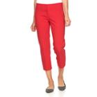Women's Apt. 9&reg; Torie Modern Fit Capri Dress Pants, Size: 8, Red