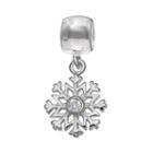 Individuality Beads Crystal Sterling Silver Snowflake Charm, Women's, Grey