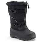 Kamik Glacial Boys' Waterproof Winter Boots, Kids Unisex, Size: 1, Black