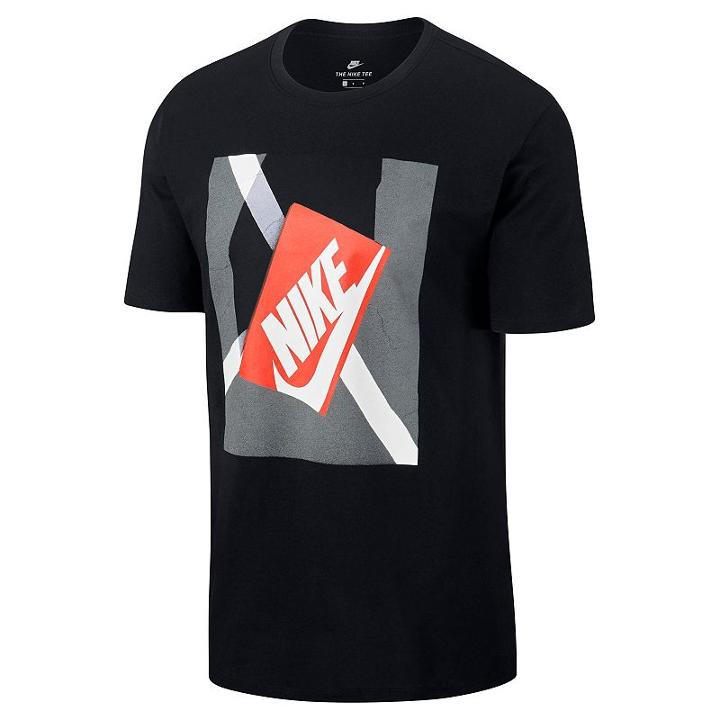 Men's Nike Shoebox Logo Tee, Size: Xl, Grey (charcoal)