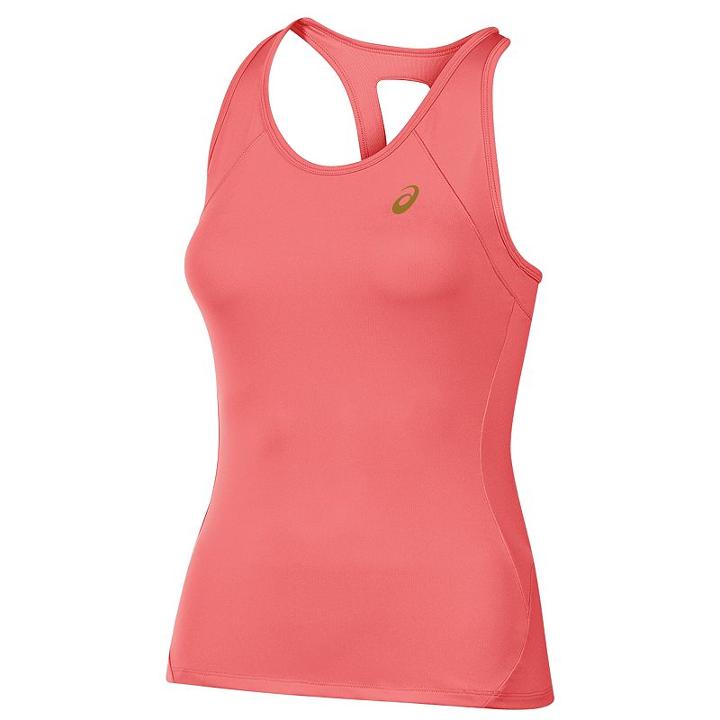 Women's Asics Keyhole Racerback Tank Top, Size: Large, Brt Pink
