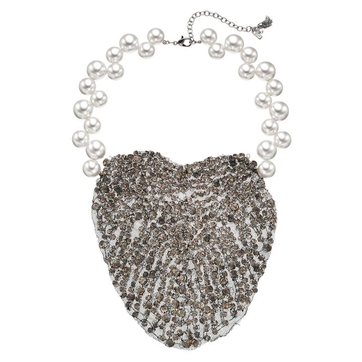 Simply Vera Vera Wang 10th Anniversary Mesh Statement Necklace, Women's, Multicolor