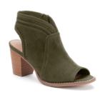 Sonoma Goods For Life&trade; Thelma Women's Peep Toe Ankle Boots, Size: 11, Green