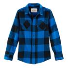 Boys 8-20 Urban Pipeline&reg; Ultimate Regular-fit 2-pocket Flannel Button-down Shirt, Size: Small, Blue (navy)