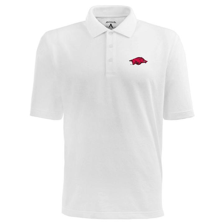 Men's Arkansas Razorbacks Pique Xtra Lite Polo, Size: Xl, White