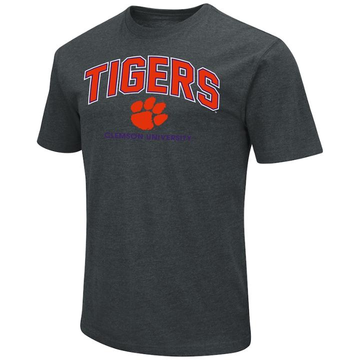 Men's Clemson Tigers Wordmark Tee, Size: Medium, Drk Orange