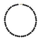 14k Gold Onyx Bead Necklace, Women's, Size: 18, Black