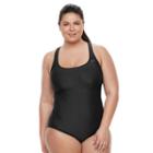 Plus Size Nike Epic Trainer One-piece Swimsuit, Women's, Size: 1xl, Black