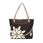 Relic Sophie Floral Applique Tote, Women's, Black Flower Applique