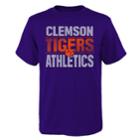 Boys' 4-18 Clemson Tigers Light Streaks Tee, Size: 4-5, Purple