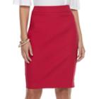 Women's Elle&trade; Pull-on Pencil Skirt, Size: Xxl, Dark Pink