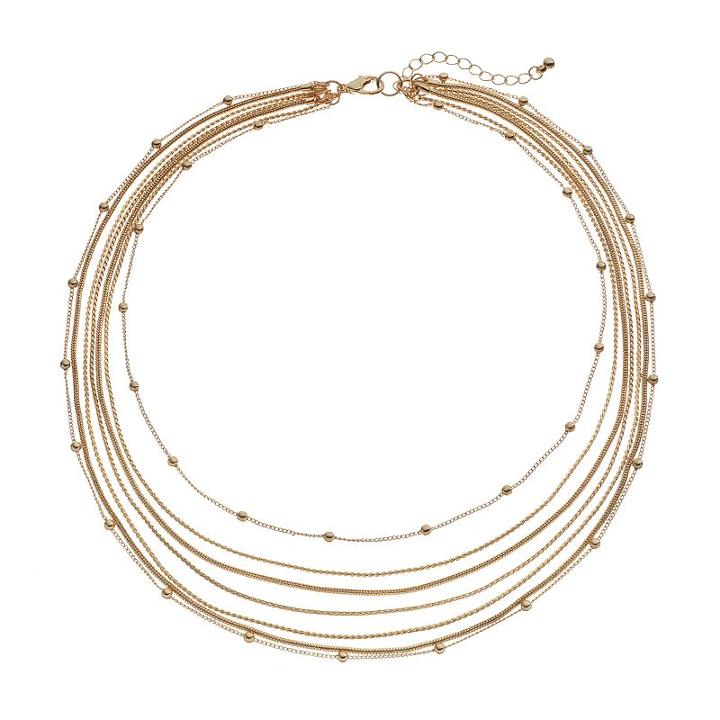 Apt. 9&reg; Multistrand Necklace, Women's, Multicolor