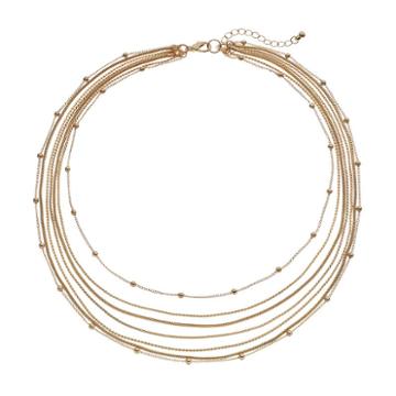 Apt. 9&reg; Multistrand Necklace, Women's, Multicolor