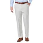 Men's Haggar Premium Comfort Stretch Classic-fit Flat-front Dress Pants, Size: 36x32, Natural