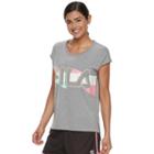 Women's Fila Sport&reg; Step Hem Graphic Tee, Size: Small, Light Grey