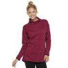 Women's Tek Gear&reg; Oversized Fleece Sweatshirt, Size: Large, Dark Red