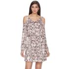 Women's Jennifer Lopez Cold-shoulder Shift Dress, Size: Large, Light Pink
