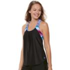 Women's Zeroxposur 2-in-1 Racerback Tankini Top, Size: 8, Med Blue