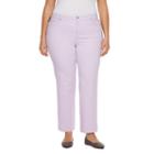Plus Size Gloria Vanderbilt Amanda Classic Tapered Jeans, Women's, Size: 18 - Regular, Lt Purple