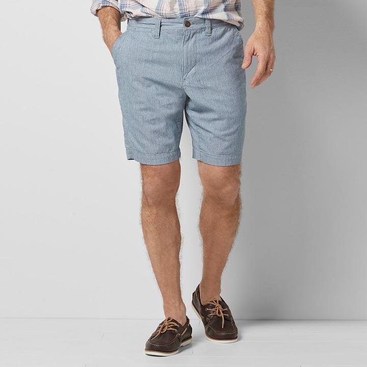 Men's Sonoma Goods For Life&trade; Flexwear Fashion Flat-front Shorts, Size: 33, Med Blue