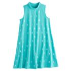 Girls 7-16 & Plus Size Mudd&reg; Patterned Mockneck Dress, Size: 18 1/2, Turquoise/blue (turq/aqua)