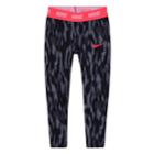 Toddler Girl Nike Dri-fit Black Patterned Leggings, Size: 3t, Oxford