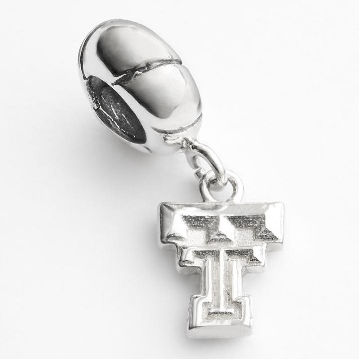 Dayna U Texas Tech Red Raiders Sterling Silver Logo Charm, Women's, Grey