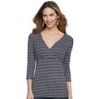 Maternity A:glow Surplice Nursing Tee, Women's, Size: S-mat, Dark Blue