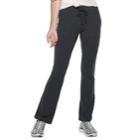 Juniors' So&reg; Tie-waist Skinny Bootcut Yoga Pants, Teens, Size: S Short, Dark Grey