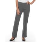 Petite Croft & Barrow&reg; Pull-on Knit Pants, Women's, Size: Pxl Short, Dark Grey