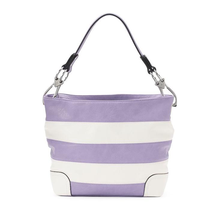Deluxity Adalyn Striped Hobo, Women's, Purple